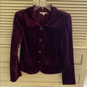 Women's Purple or Plum Velvet Jacket